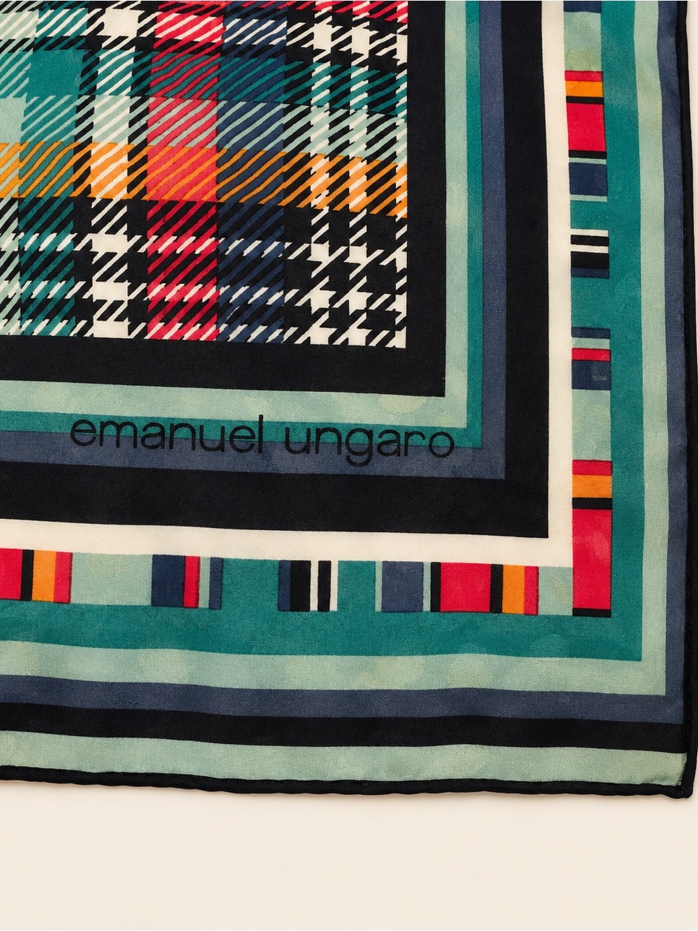 Scarved patterned fabric